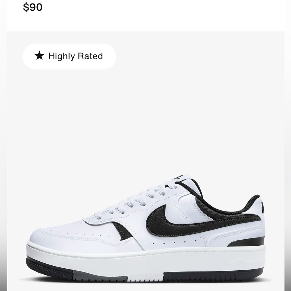 NIB Nike Gamma Force White/Black - Women 5.5